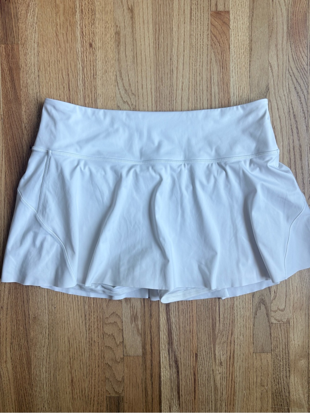 Athleta XL White Athletic Skort - Flared Tennis/Workout Skirt